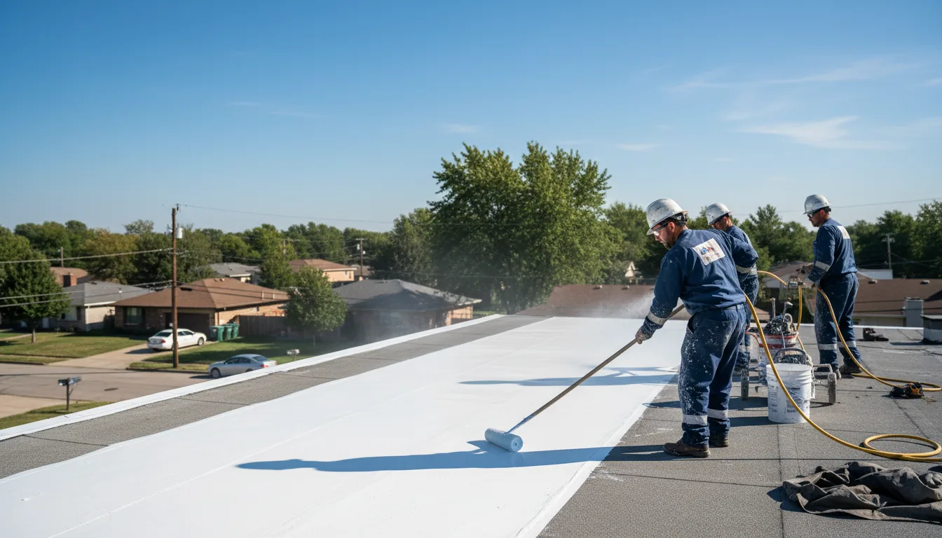 Commercial roof coating in Ama, LA near me